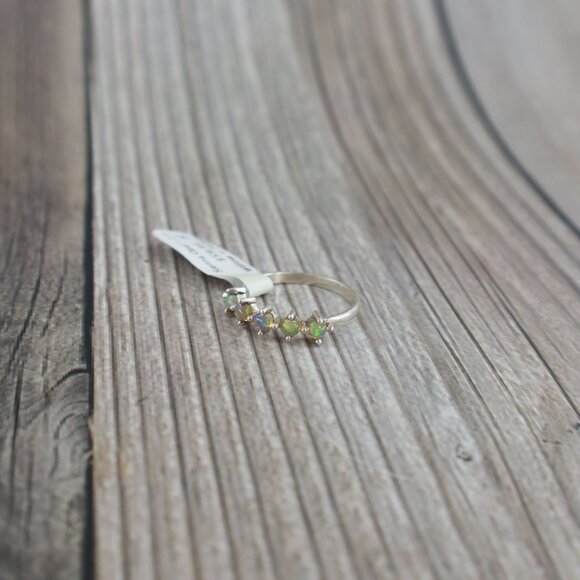 Sienna Opal Ring Womens Boho Bohemian Hippie Gypsy Pretty Gift Anniversary NWT - Picture 5 of 14